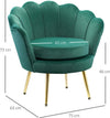 Poltrona-Design-in-Velluto-Verde-da-camera-ufficio-pub-,-Poltroncina-imbottita-con-Schienale-Alto-76x67x74cm-F839-012GNA