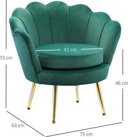 Poltrona-Design-in-Velluto-Verde-da-camera-ufficio-pub-,-Poltroncina-imbottita-con-Schienale-Alto-76x67x74cm-F839-012GNA