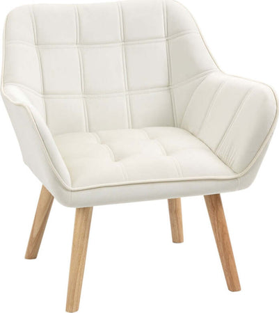 Poltrona-Design-Scandinava-in-Legno-ed-Effetto-Velluto-Crema,-per-Soggiorno-o-Ufficio-,-68.5x61x72.5-cm-sedia-poltroncina-salotto-studio-camera-F833-799V00CWA
