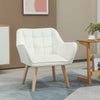 Poltrona-Design-Scandinava-in-Legno-ed-Effetto-Velluto-Crema,-per-Soggiorno-o-Ufficio-,-68.5x61x72.5-cm-sedia-poltroncina-salotto-studio-camera-F833-799V00CWA