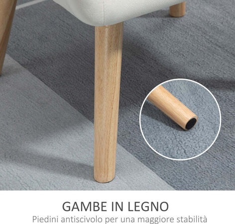 Poltrona-Design-Scandinava-in-Legno-ed-Effetto-Velluto-Crema,-per-Soggiorno-o-Ufficio-,-68.5x61x72.5-cm-sedia-poltroncina-salotto-studio-camera-F833-799V00CWA