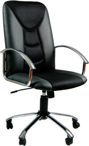 Poltrona direzionale Hydra - conn ruote e braccioli - pelle-tessuto - nero - Unisit Casa e cucina/Arredamento/Studio/Sedie e Sgabelli/Sedie da scrivania Eurocartuccia - Pavullo, Commerciovirtuoso.it