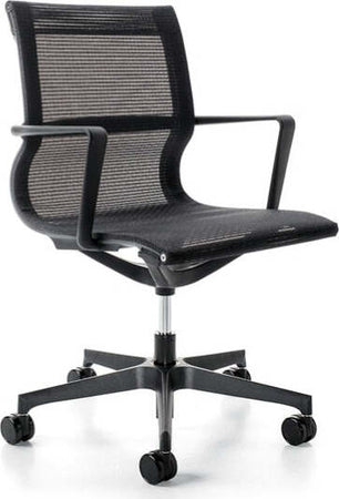 Poltrona direzionale Tekno - schienale basso - nero - Unisit Casa e cucina/Arredamento/Studio/Sedie e Sgabelli/Sedie da scrivania Eurocartuccia - Pavullo, Commerciovirtuoso.it