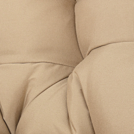 Poltrona a dondolo sospesa "Amirantes" per giardino e veranda in rattan con cuscino