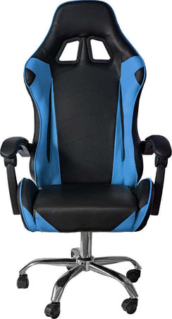 Poltrona Gaming reclinabile da ufficio con supporto lombare e poggiatesta Blu Casa e cucina/Arredamento/Studio/Sedie e Sgabelli/Sedie da scrivania Decor Space - Altamura, Commerciovirtuoso.it