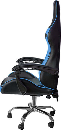 Poltrona Gaming reclinabile da ufficio con supporto lombare e poggiatesta Blu Casa e cucina/Arredamento/Studio/Sedie e Sgabelli/Sedie da scrivania Decor Space - Altamura, Commerciovirtuoso.it