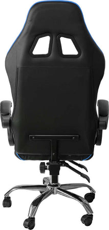 Poltrona Gaming reclinabile da ufficio con supporto lombare e poggiatesta Blu Casa e cucina/Arredamento/Studio/Sedie e Sgabelli/Sedie da scrivania Decor Space - Altamura, Commerciovirtuoso.it