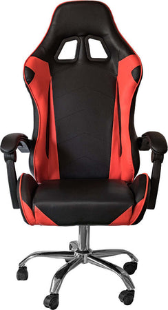 Poltrona Gaming reclinabile da ufficio con supporto lombare e poggiatesta Rosso Casa e cucina/Arredamento/Studio/Sedie e Sgabelli/Sedie da scrivania Decor Space - Altamura, Commerciovirtuoso.it