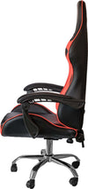 Poltrona Gaming reclinabile da ufficio con supporto lombare e poggiatesta Rosso Casa e cucina/Arredamento/Studio/Sedie e Sgabelli/Sedie da scrivania Decor Space - Altamura, Commerciovirtuoso.it