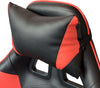 Poltrona Gaming reclinabile da ufficio con supporto lombare e poggiatesta Rosso Casa e cucina/Arredamento/Studio/Sedie e Sgabelli/Sedie da scrivania Decor Space - Altamura, Commerciovirtuoso.it