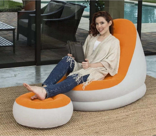 Poltrona Gonfiabile Con Pouf Comfort Cruiser 121x100x86cm Colori Assortiti 75053 Giochi e giocattoli/Sport e giochi all'aperto/Giochi aquatici e piscine per bambini/Canotti e gonfiabili galleggianti Trade Shop italia - Napoli, Commerciovirtuoso.it