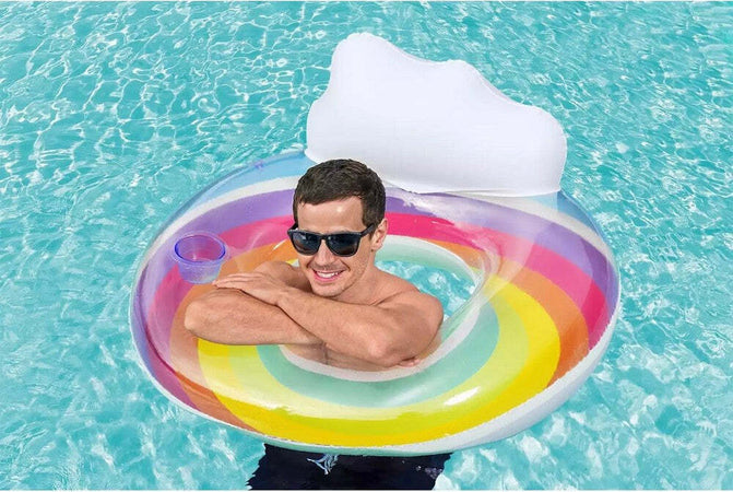 Poltrona Gonfiabile Con Schienale Portabicchiere Fashion Rainbow Dream 107cm 43647 Giochi e giocattoli/Sport e giochi all'aperto/Giochi aquatici e piscine per bambini/Canotti e gonfiabili galleggianti Trade Shop italia - Napoli, Commerciovirtuoso.it