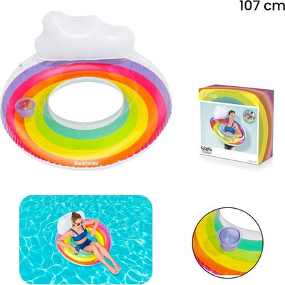 Poltrona Gonfiabile Con Schienale Portabicchiere Fashion Rainbow Dream 107cm 43647 Giochi e giocattoli/Sport e giochi all'aperto/Giochi aquatici e piscine per bambini/Canotti e gonfiabili galleggianti Trade Shop italia - Napoli, Commerciovirtuoso.it
