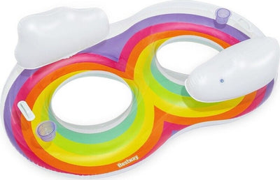 Poltrona Gonfiabile Doppia Rainbow Dream 186x116 Cm Maniglie Portalattine 43648 Giochi e giocattoli/Sport e giochi all'aperto/Giochi aquatici e piscine per bambini/Canotti e gonfiabili galleggianti Trade Shop italia - Napoli, Commerciovirtuoso.it