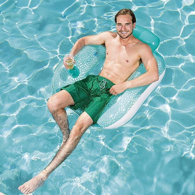 Poltrona Gonfiabile Flip-pillow Lounge 102x94cm Con Portabicchiere Piscina 43097 Giochi e giocattoli/Sport e giochi all'aperto/Giochi aquatici e piscine per bambini/Canotti e gonfiabili galleggianti Trade Shop italia - Napoli, Commerciovirtuoso.it