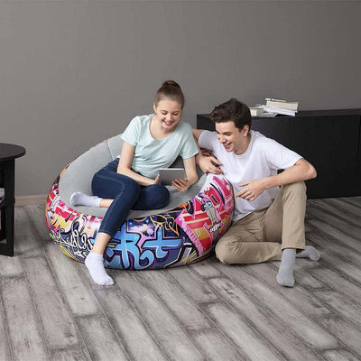 Poltrona Gonfiabile Pouf Puffo Graffiti Street Art 112x112x66 Cm 3 Colori 75075 Giochi e giocattoli/Sport e giochi all'aperto/Giochi aquatici e piscine per bambini/Canotti e gonfiabili galleggianti Trade Shop italia - Napoli, Commerciovirtuoso.it