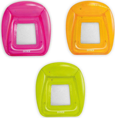 Poltrona Gonfiabile Trasparente Con Rete 104x102cm Piscina Colore Assortito 56802 Giochi e giocattoli/Sport e giochi all'aperto/Giochi aquatici e piscine per bambini/Canotti e gonfiabili galleggianti Trade Shop italia - Napoli, Commerciovirtuoso.it