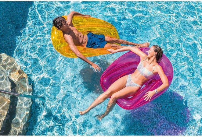 Poltrona Gonfiabile Trasparente Con Rete 104x102cm Piscina Colore Assortito 56802 Giochi e giocattoli/Sport e giochi all'aperto/Giochi aquatici e piscine per bambini/Canotti e gonfiabili galleggianti Trade Shop italia - Napoli, Commerciovirtuoso.it