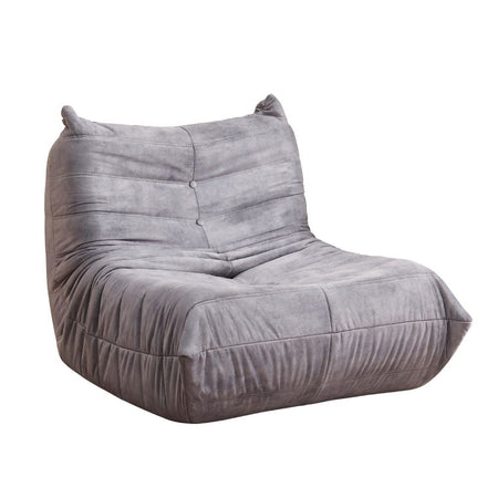 Poltrona Horace imbottitura in schiuma con rivestimento in tessuto UF912-09B grigio chiaro sottovuoto