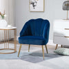 Poltrona-in-Velluto-Imbottita-con-Schienale-a-Conchiglia-per-Camera-e-Salotto-,-63x65x84cm-sesia-poltroncina-soggiorno-ufficio-studio-F839-205BUA