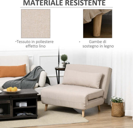 Poltrona-Letto-a-sedia-materasso-brandina-Letto-3-in-1-con-Schienale-Reclinabile-in-6-Posizioni,-94x78x80-cm,-Beige-F839-023CWA