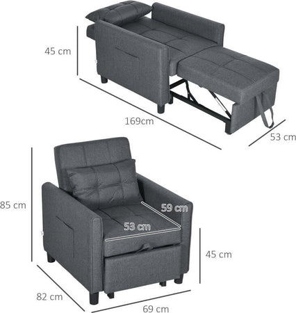 Poltrona-Letto-a-sedia-materasso-brandina-Letto-Singolo-Reclinabile-su-3-Livelli-con-Cuscino-Extra,-69x82x85cm,-Grigio-F839-670V00GYA