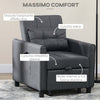 Poltrona-Letto-a-sedia-materasso-brandina-Letto-Singolo-Reclinabile-su-3-Livelli-con-Cuscino-Extra,-69x82x85cm,-Grigio-F839-670V00GYA