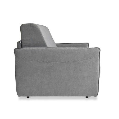 Poltrona letto Piri con rete elettrosaldata in tessuto Roma 23 grigio