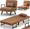 Poltrona-Letto-Reclinabile-Chaise-Lounge-e-Seduta-Imbottita-Convertibile-Marrone