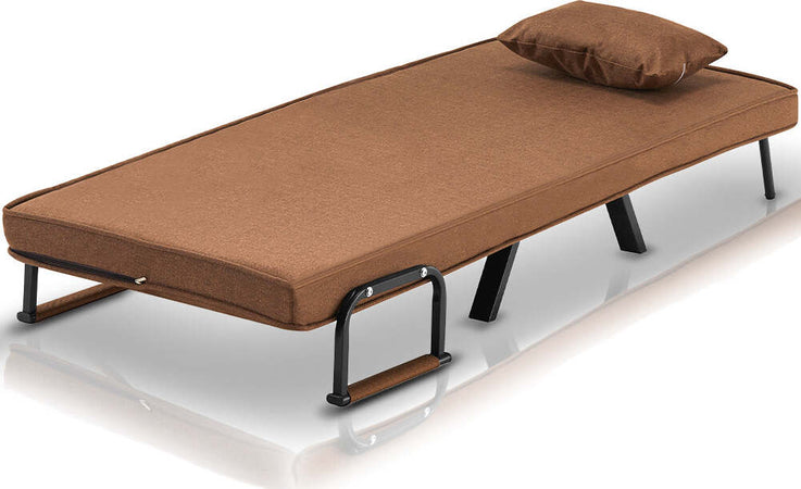 Poltrona-Letto-Reclinabile-Chaise-Lounge-e-Seduta-Imbottita-Convertibile-Marrone