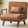 Poltrona-Letto-Reclinabile-Chaise-Lounge-e-Seduta-Imbottita-Convertibile-Marrone