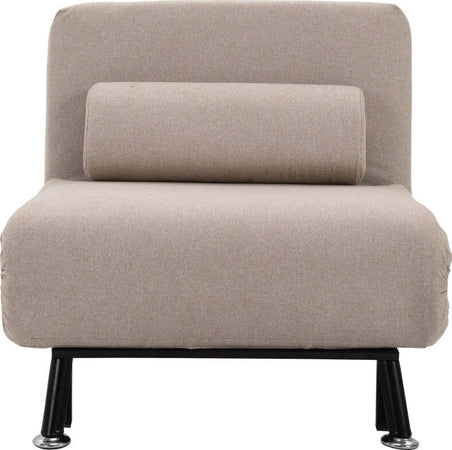 Poltrona-Letto-Singolo-con-Materasso-e-Cuscino-Imbottito,--casa-ufficio-studio--,-Telaio-in-Metallo-e-Schienale-Regolabile-90-180°,-Beige-divanetto-ospiti-F833-066BGA