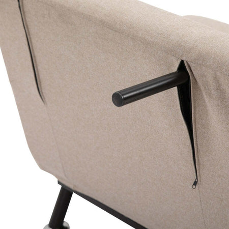 Poltrona-Letto-Singolo-con-Materasso-e-Cuscino-Imbottito,--casa-ufficio-studio--,-Telaio-in-Metallo-e-Schienale-Regolabile-90-180°,-Beige-divanetto-ospiti-F833-066BGA