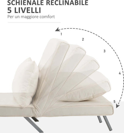 Poltrona-Letto-singolo-materasso-brandina-Lettino-2-in-1-sedia-con-Schienale-Inclinabile-in-5-Posizioni,-65×69×82cm,-Beige-F833-040CWA