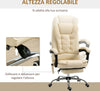 Poltrona-Massaggiante-Ergonomica-ad-Altezza-Regolabile-con-6-Punti-Vibranti,-65x160x104-cm,-Crema-XC6921-318V92CWXC6