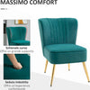 Poltrona-Moderna-in-Stile-Scandinavo-Imbottita-e-Rivestita-in-Tessuto-Vellutato,-56x65.5x82.5cm---Verde-poltroncina-sedia-salotto-soggiorno-cucina-camera-ufficio-studio-F839-317GNA