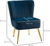 Poltrona-Moderna-in-Stile-Scandinavo-per-Soggiorno-,-Poltroncina-Imbottita-e-Rivestita-in-Tessuto-Vellutato-,-56x65.5x82.5cm,-Blu-sedia-salotto-cucina-camera-ufficio-studio-F839-317BUA
