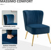 Poltrona-Moderna-in-Stile-Scandinavo-per-Soggiorno-,-Poltroncina-Imbottita-e-Rivestita-in-Tessuto-Vellutato-,-56x65.5x82.5cm,-Blu-sedia-salotto-cucina-camera-ufficio-studio-F839-317BUA