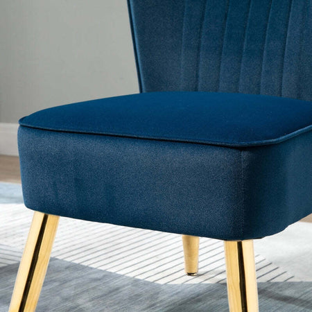 Poltrona-Moderna-in-Stile-Scandinavo-per-Soggiorno-,-Poltroncina-Imbottita-e-Rivestita-in-Tessuto-Vellutato-,-56x65.5x82.5cm,-Blu-sedia-salotto-cucina-camera-ufficio-studio-F839-317BUA