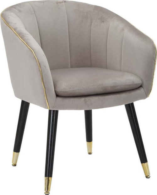 Poltrona-Paris-Grigia/Gold-Cm-62X58X78
