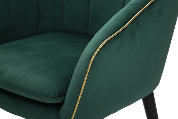 Poltrona-Paris-Verde/Gold-Cm-62X58X78