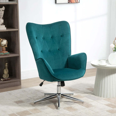 Poltrona-per-Ufficio-e-Salotto-in-Velluto,-Girevole-con-Braccioli-e-Altezza-Regolabile,-Blu-sedia-studio-camera-F839-453V00BUA