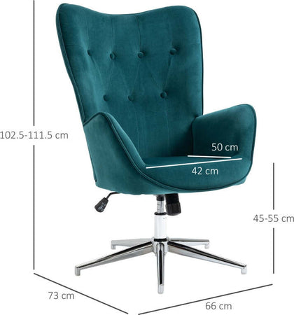 Poltrona-per-Ufficio-e-Salotto-in-Velluto,-Girevole-con-Braccioli-e-Altezza-Regolabile,-Blu-sedia-studio-camera-F839-453V00BUA