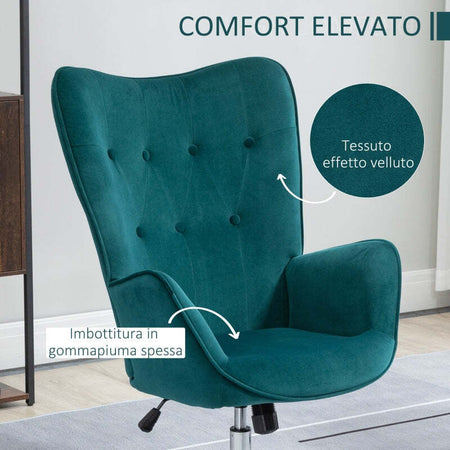 Poltrona-per-Ufficio-e-Salotto-in-Velluto,-Girevole-con-Braccioli-e-Altezza-Regolabile,-Blu-sedia-studio-camera-F839-453V00BUA