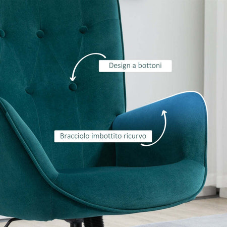 Poltrona-per-Ufficio-e-Salotto-in-Velluto,-Girevole-con-Braccioli-e-Altezza-Regolabile,-Blu-sedia-studio-camera-F839-453V00BUA
