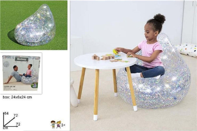 Poltrona Poltroncina Gonfiabile Glitter Dream 72x72x64cm 2 Camera Ad Aria 75105 Giochi e giocattoli/Sport e giochi all'aperto/Giochi aquatici e piscine per bambini/Canotti e gonfiabili galleggianti Trade Shop italia - Napoli, Commerciovirtuoso.it