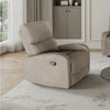 Poltrona Potter recliner manuale in tessuto Mia 103-05 beige