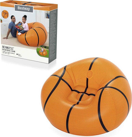 Poltrona Pouf Gonfiabile Design Palla Da Basket Bambini Ragazzi 114x112x66cm 75103 Giochi e giocattoli/Sport e giochi all'aperto/Giochi aquatici e piscine per bambini/Canotti e gonfiabili galleggianti Trade Shop italia - Napoli, Commerciovirtuoso.it