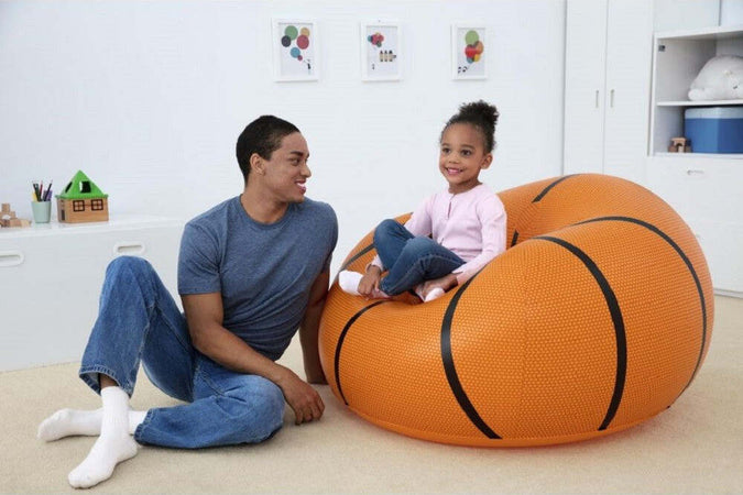 Poltrona Pouf Gonfiabile Design Palla Da Basket Bambini Ragazzi 114x112x66cm 75103 Giochi e giocattoli/Sport e giochi all'aperto/Giochi aquatici e piscine per bambini/Canotti e gonfiabili galleggianti Trade Shop italia - Napoli, Commerciovirtuoso.it