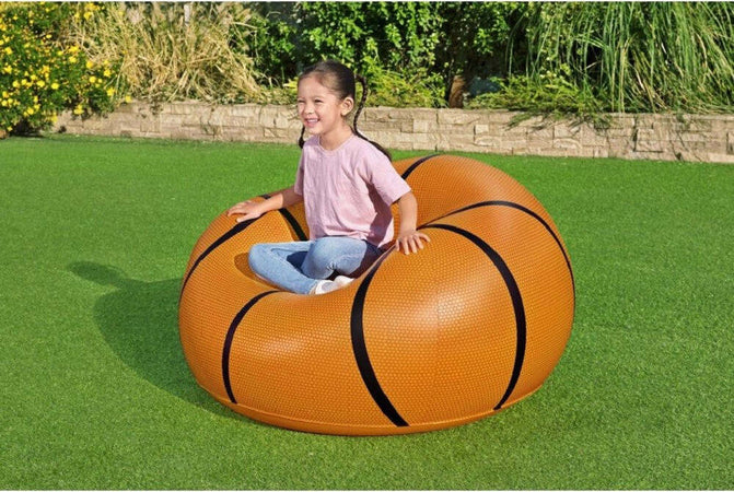 Poltrona Pouf Gonfiabile Design Palla Da Basket Bambini Ragazzi 114x112x66cm 75103 Giochi e giocattoli/Sport e giochi all'aperto/Giochi aquatici e piscine per bambini/Canotti e gonfiabili galleggianti Trade Shop italia - Napoli, Commerciovirtuoso.it
